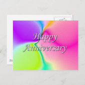 Glücklicher Jahrestag Postkarte (Vorne/Hinten)