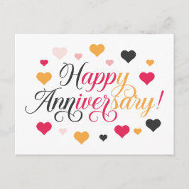 glücklicher Jahrestag Postkarte