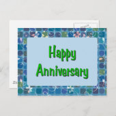 Glücklicher Jahrestag Postkarte (Vorne/Hinten)