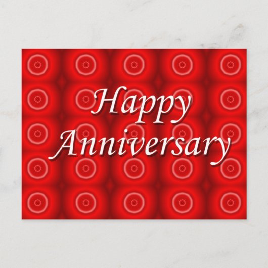 glücklicher Jahrestag Postkarte (Vorderseite)