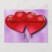 glücklicher Jahrestag Postkarte (Vorderseite)