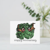 glücklicher Jahrestag Postkarte (Stehend Vorderseite)