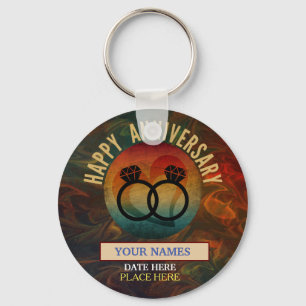 glücklicher Jahrestag Schlüsselanhänger