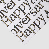 glücklicher Jahrestag Seidenpapier (Detail)