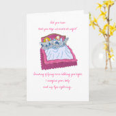 Glücklicher Jahrestag. .snoring Karte (Gelbe Blume)