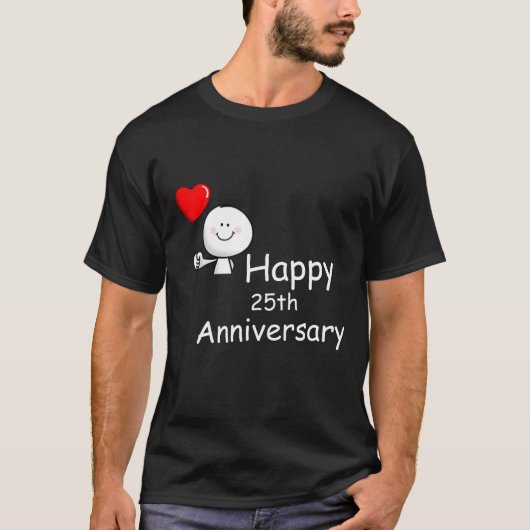 glücklicher Jahrestag T-Shirt (Vorderseite)
