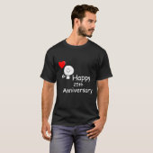 glücklicher Jahrestag T-Shirt (Vorne ganz)