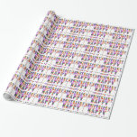 GLÜCKLICHER JAHRESTAG: TEXT Grafik Geschenkpapier<br><div class="desc">GLÜCKLICHER JAHRESTAG: TEXT Grafik</div>