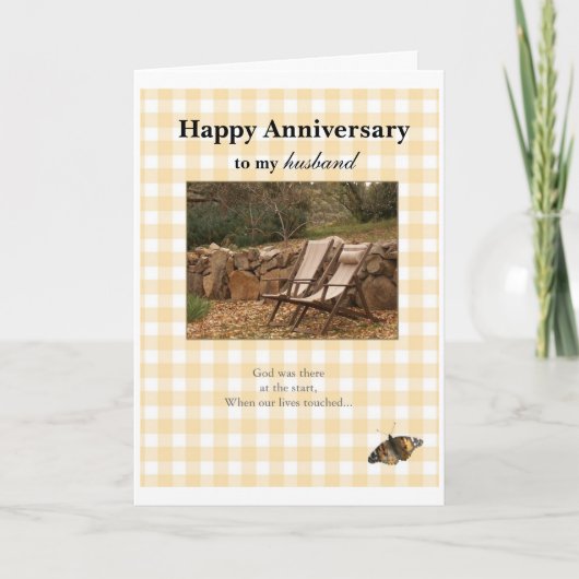 Glücklicher Jahrestag, zu meinem Mann Karte (Vorderseite)