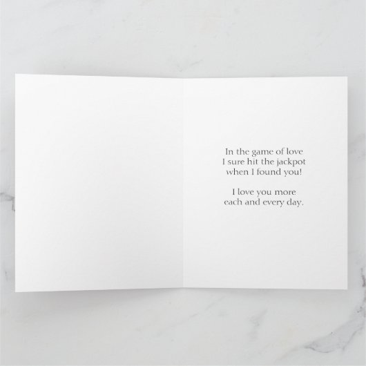 Glücklicher Jahrestag zu meiner Karte (Innenseite)