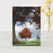Glücklicher Jahrestag "zu unserem Pfarrer" Karte (Gelbe Blume)