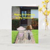 Glücklicher Jahrestag zum Ehemann! Karte (Gelbe Blume)