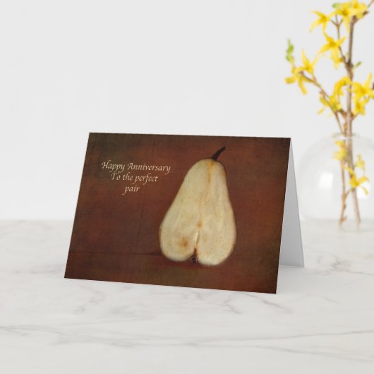 Glücklicher Jahrestag zum perfekten Paar Karte (Gelbe Blume)