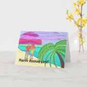 Glücklicher Jahrestag! Zur Ehefrau Karte (Gelbe Blume)