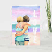 glücklicher Jahrestag | Zwei Frauen in Strandnähe
