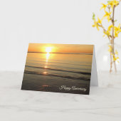 Glücklicher Jahrestags-Cape Karte (Gelbe Blume)