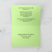 Glücklicher Jahrestags-romantische Rosen-Karte Karte (Innenseite)