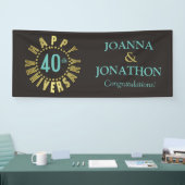 Glücklicher Jahresumlauf der Sterne Gold-ID173 Banner (Messe)