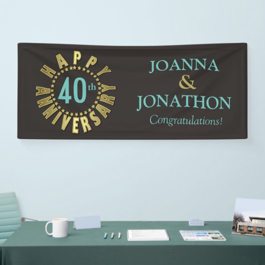 Glücklicher Jahresumlauf der Sterne Gold-ID173 Banner (Messe)