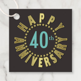 Glücklicher Jahresumlauf der Sterne Gold-ID173 Geschenkanhänger