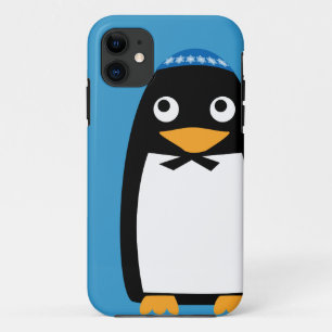 Glücklicher jüdischer PinguinYarmulke Chanukkas iPhone 11 Hülle