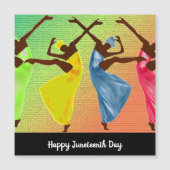 Glücklicher Junetag! Magnetkarte (Vorderseite)