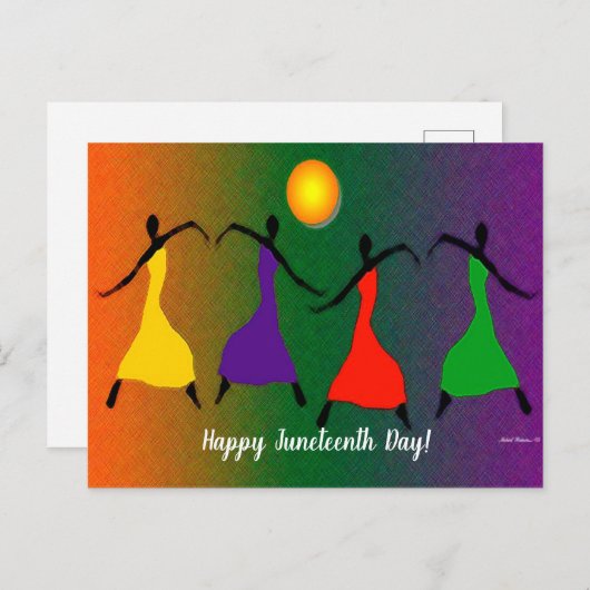 Glücklicher Junetag! Postkarte (Vorne/Hinten)