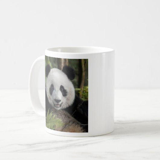 Glücklicher junger Panda, China Kaffeetasse (Vorderseite Links)