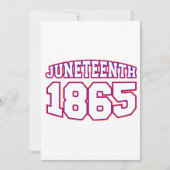 glücklicher Juni 1865 Einladung (Vorderseite)