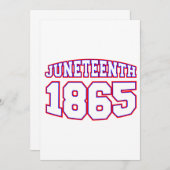 glücklicher Juni 1865 Einladung (Vorne/Hinten)