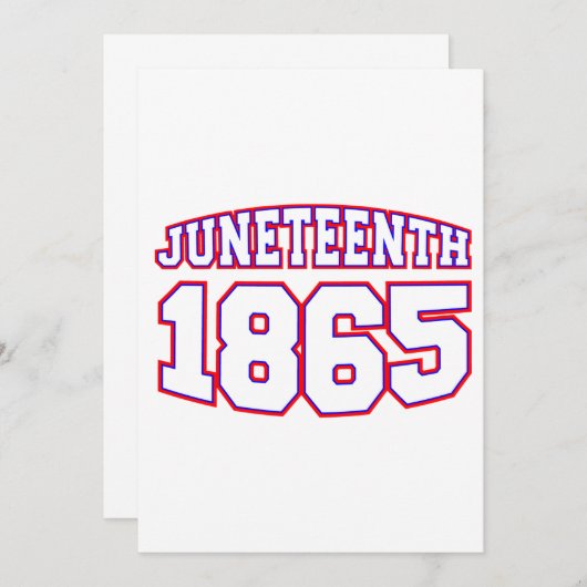 glücklicher Juni 1865 Einladung (Vorne/Hinten)