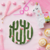 Glücklicher Kaktus-Pappteller 7" Pappteller (Party)