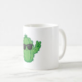 Glücklicher Kaktusbecher Kaffeetasse (VorderseiteRechts)