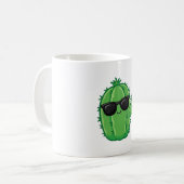 Glücklicher Kaktusbecher Kaffeetasse (Vorderseite Links)