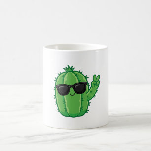 Glücklicher Kaktusbecher Kaffeetasse