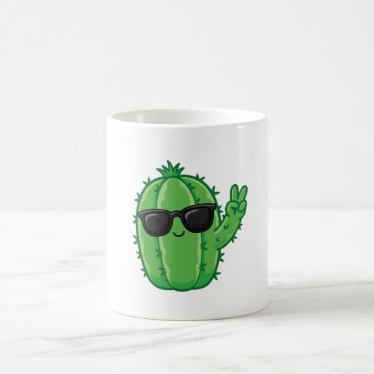 Glücklicher Kaktusbecher Kaffeetasse (Mittel)