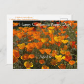 Glücklicher kalifornischer Mohntag! Postkarte (Vorne/Hinten)