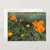 Glücklicher kalifornischer Mohntag! Postkarte (Vorne/Hinten)