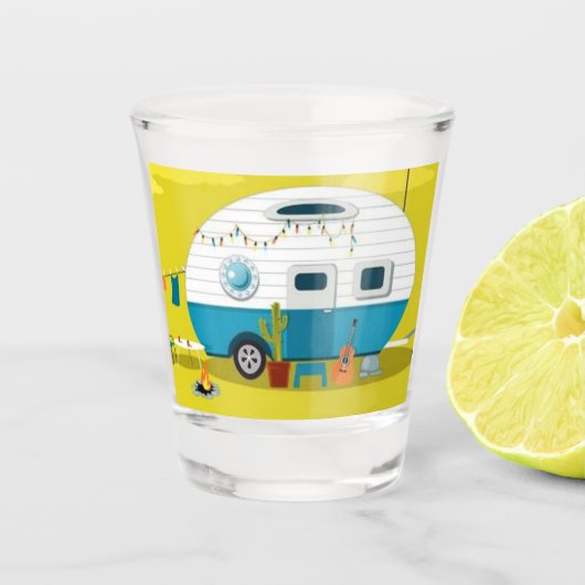 ***GLÜCKLICHER KAMPFSTYLE*** SCHNAPSGLAS (Vorderseite)