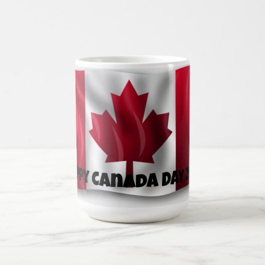 Glücklicher Kanada-Tag-Becher Kaffeetasse (Mittel)