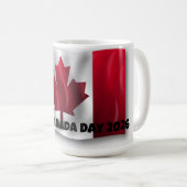 Glücklicher Kanada-Tag-Becher Kaffeetasse (VorderseiteRechts)