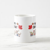 Glücklicher Kanada-Tag Kaffeetasse (Mittel)
