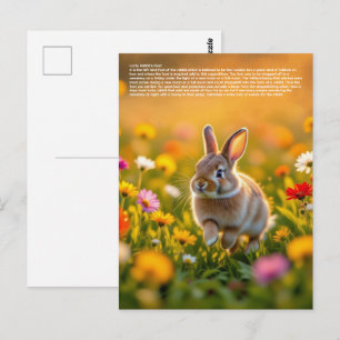 Glücklicher Kaninchenfuß Postkarte