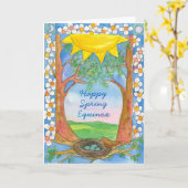 Glücklicher Karte (Gelbe Blume)