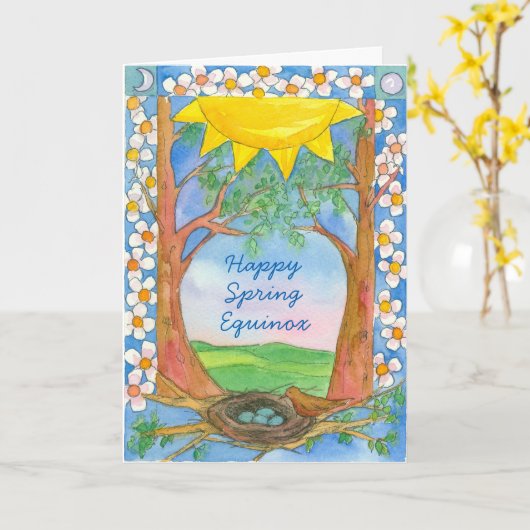 Glücklicher Karte (Gelbe Blume)