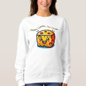 Glücklicher Käse, ja, bitte Sweatshirt (Vorderseite)
