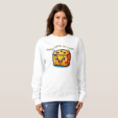 Glücklicher Käse, ja, bitte Sweatshirt (Vorne ganz)
