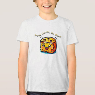 Glücklicher Käse, ja, bitte Tri-Blend Shirt