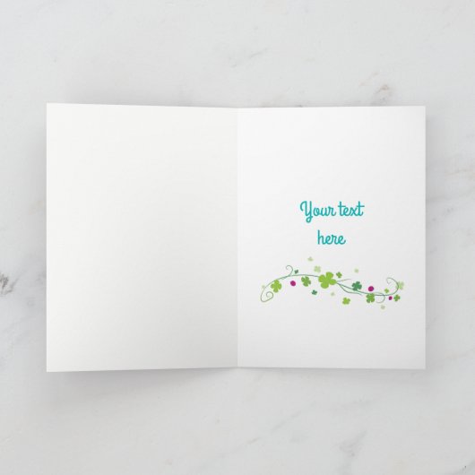 Glücklicher Katze Maneki Neko viel Glück-Topf Gold Karte (Innenseite)