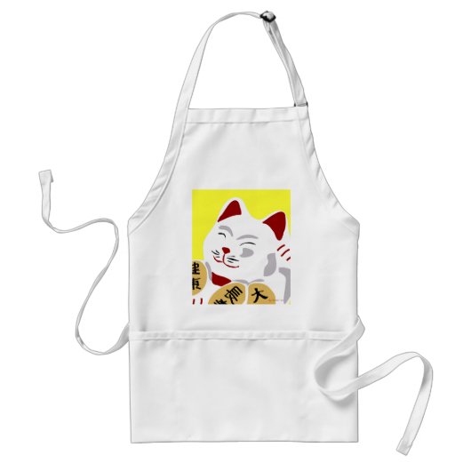 Glücklicher Katzen-Vektor Schürze (Vorne)
